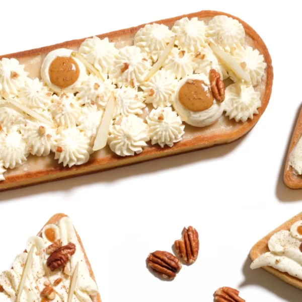 Tarte poire-vanille-pécan