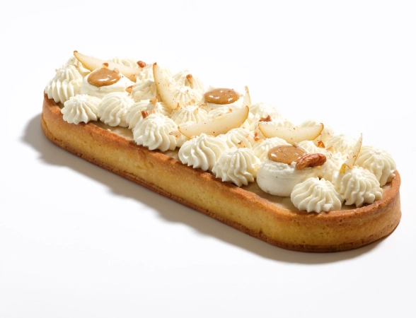 Tarte poire-vanille-pécan